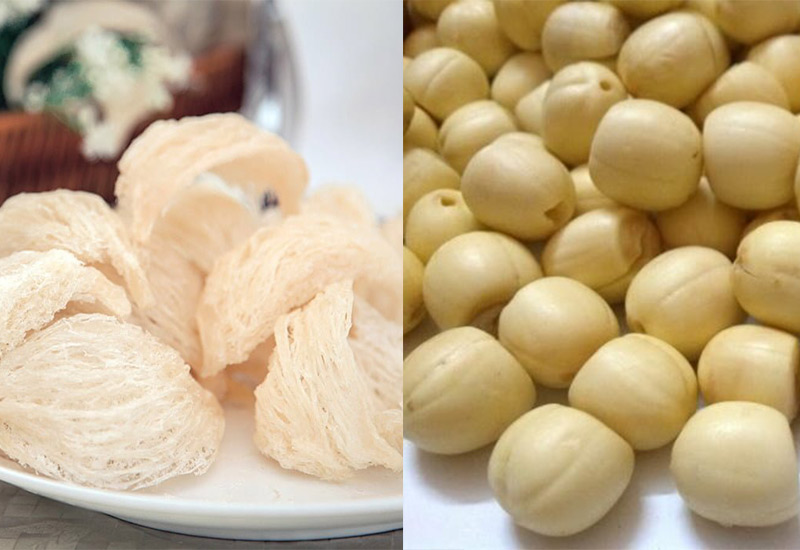 tác dụng dinh dưỡng yến sào hạt sen